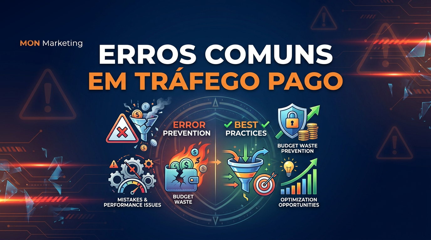 Erros comuns em tráfego pago: por que muitas empresas investem em anúncios e não conseguem vendas